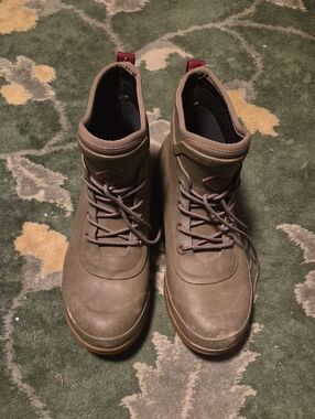 Men's Brown/Tan Casual Lace-Up Boots